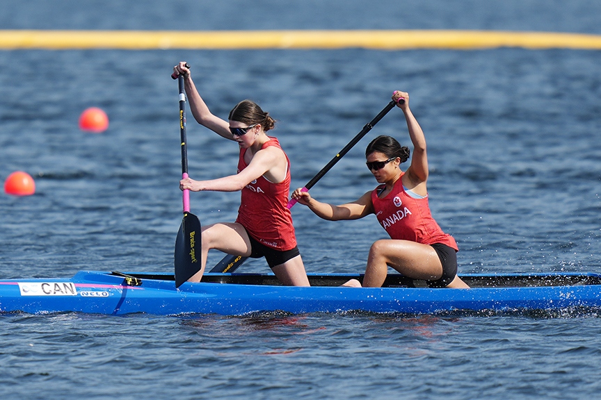 Canadian duo impress on home waters as they qualify for final Women's junior C2 500m Canada